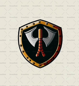 Wikingeraxt und Schild